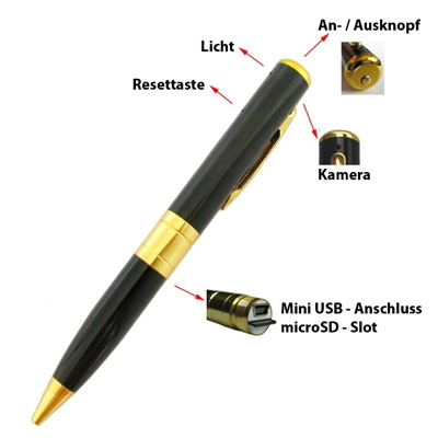 Spy-Pen HD USB Stiftkamera    art.87000008