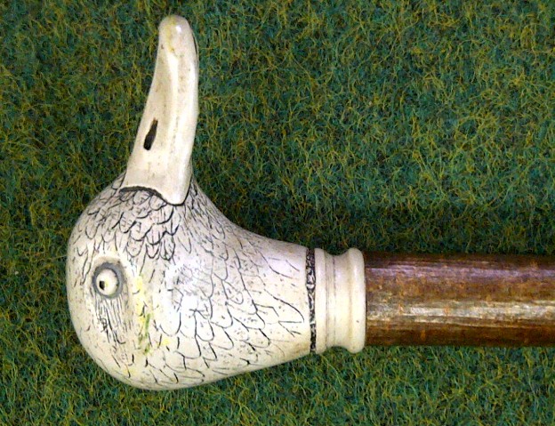 Herrenspazierstock Wurzelstock mit Entengriff  art.11000942