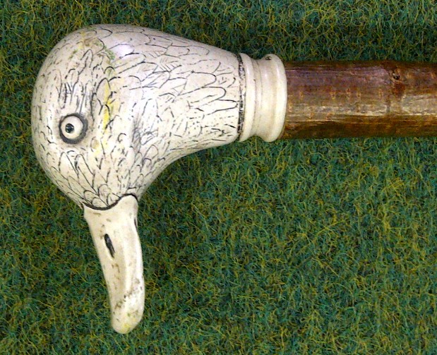 Herrenspazierstock Wurzelstock mit Entengriff  art.11000942